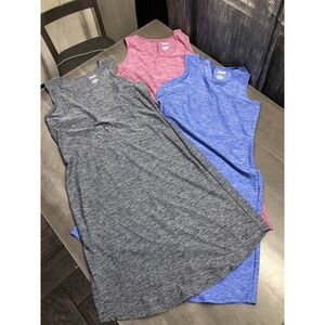 Lot Of 3 Duluth Trading  Stretch Athletic Knit Sleeveless Dresses Women's S